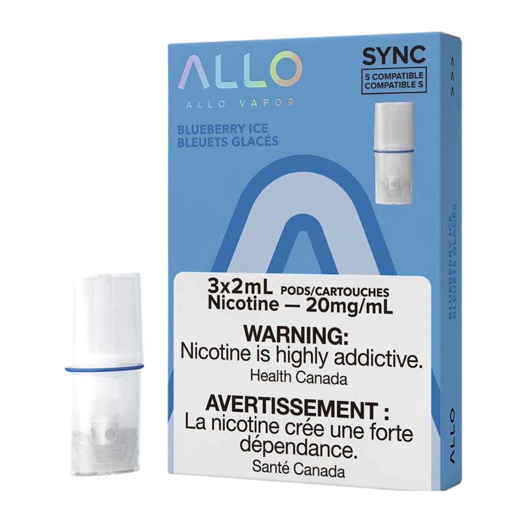 TAG Liquor Stores Canada Delivery -Allo Sync Pod Blueberry Ice -tagliquorstores.com