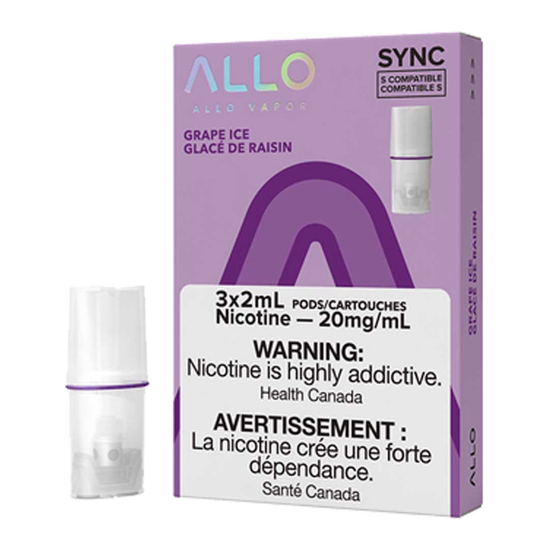 TAG Liquor Stores Canada Delivery -Allo Sync Pod Grape Ice -tagliquorstores.com