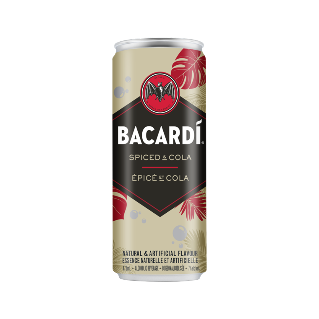 Bacardi Spiced and Cola 473ml Single Can