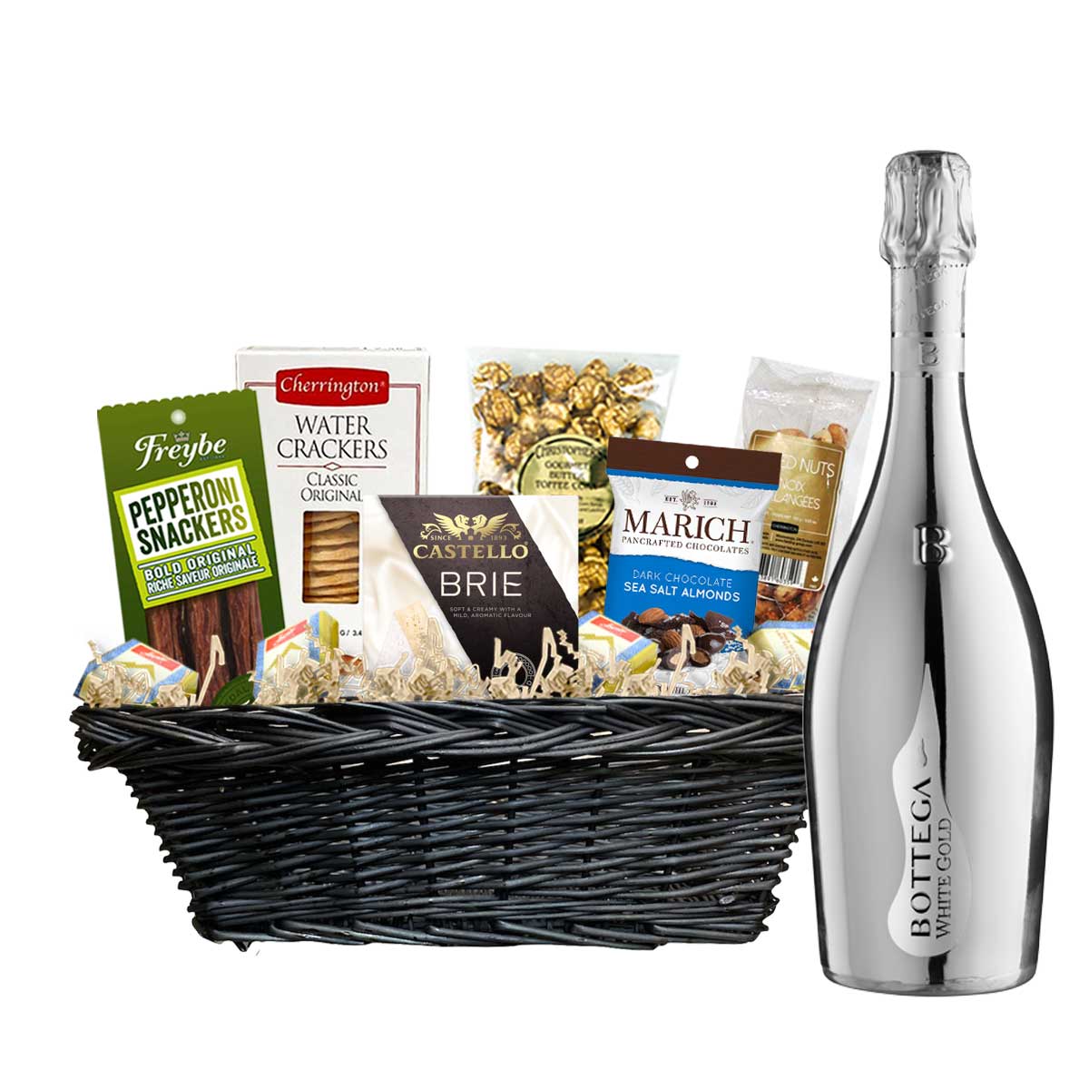 TAG Liquor Stores Canada Delivery-Bottega White Gold Prosecco 750ml Corporate Gift Basket-wine-tagliquorstores.com