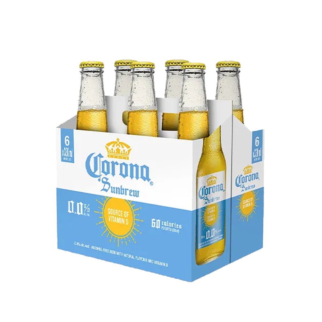 Corona Sunbrew Non-alcoholic Beer 6 Pack Bottles