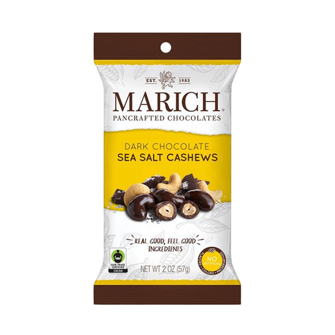 Marich Dark Chocolate Sea Salt Cashews 57g