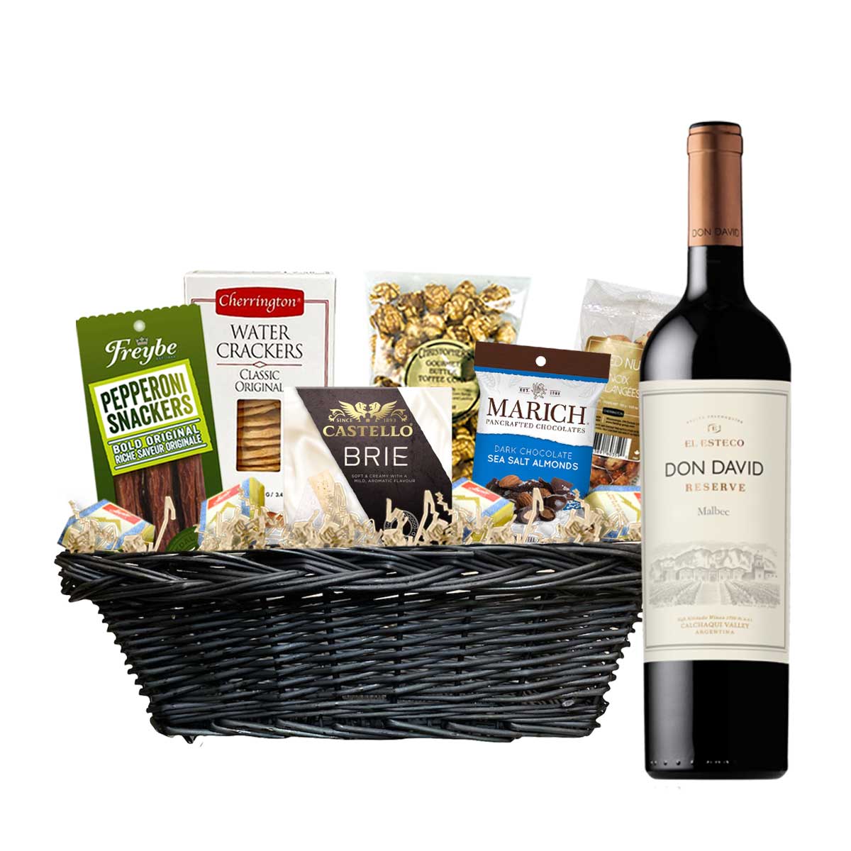 TAG Liquor Stores Canada Delivery-Don David Malbec 750ml Corporate Gift Basket-wine-tagliquorstores.com