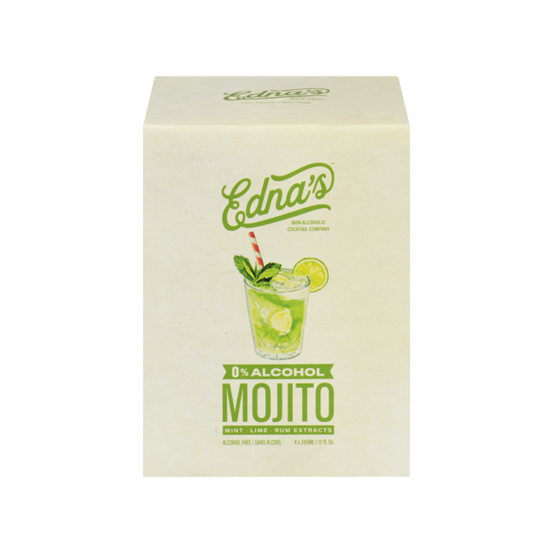 Edna's Cocktails Non-Alcoholic Mojito 4 Pack Cans