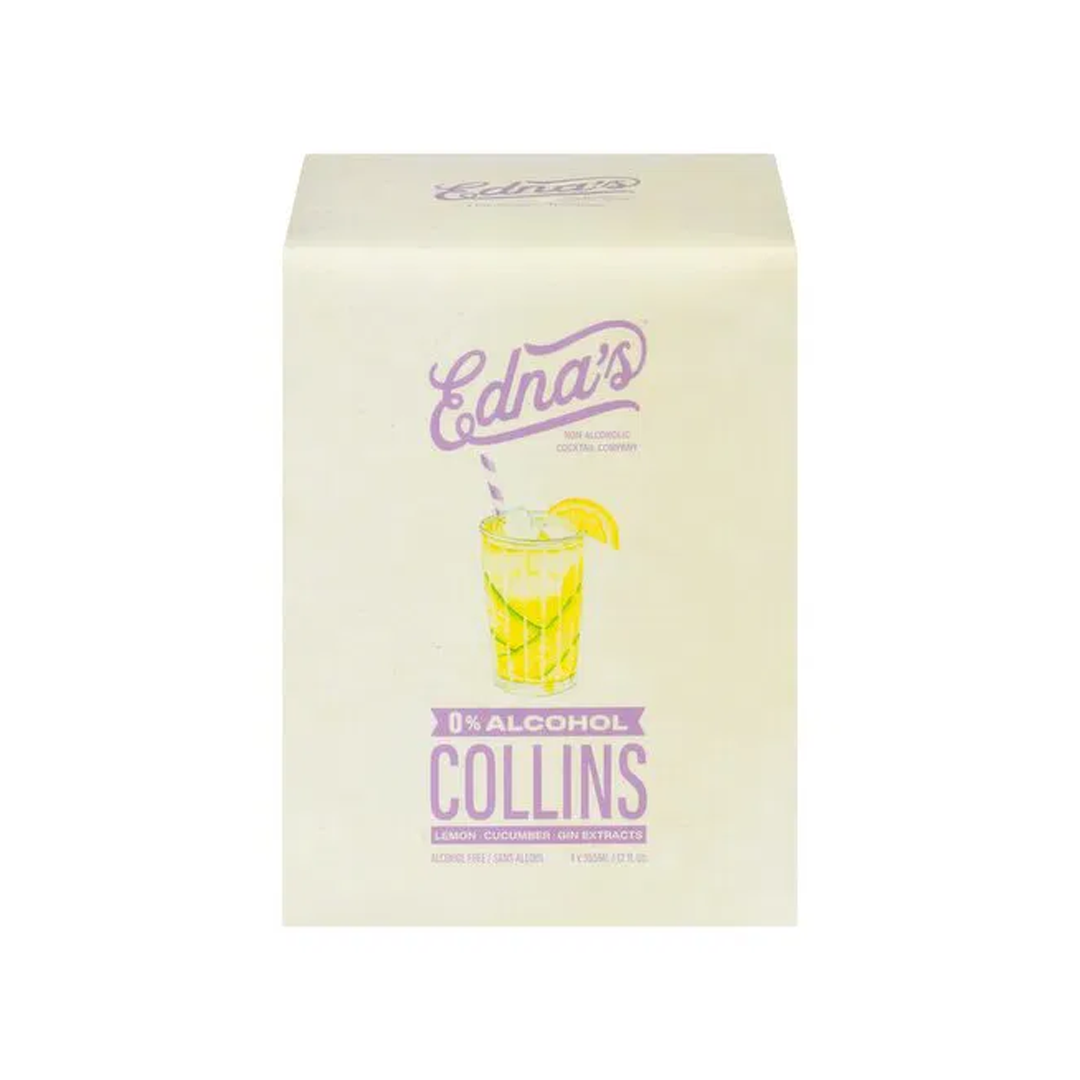 Edna`s Non-Alcoholic Collins 4 Pack Cans