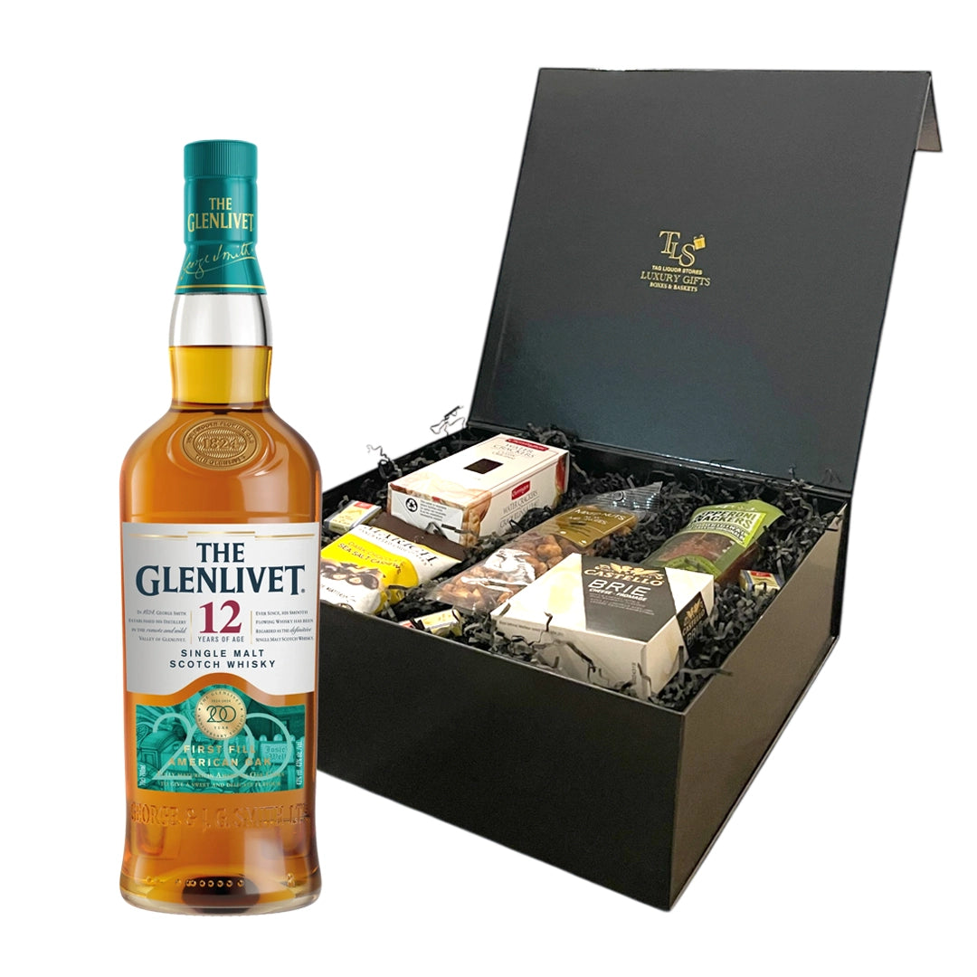 Glenlivet 12 Year Old Single Malt Scotch Whisky 750ml Signature Gift Box