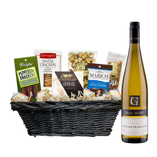 TAG Liquor Stores Canada Delivery-Gray Monk Gerwurztraminer 750ml Corporate Gift Basket-wine-tagliquorstores.com