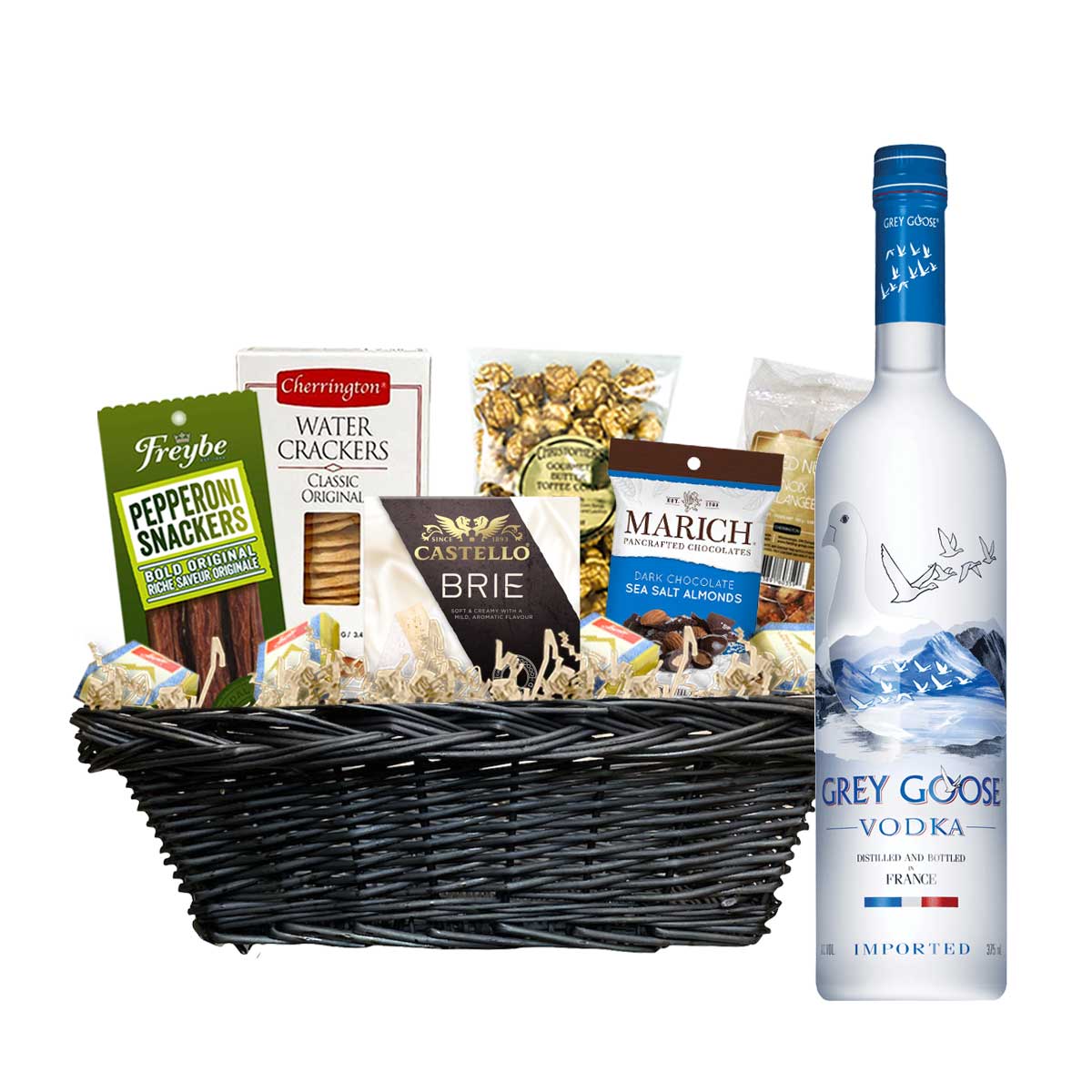 TAG Liquor Stores Canada Delivery-Grey Goose 750ml Corporate Gift Basket-spirits-tagliquorstores.com