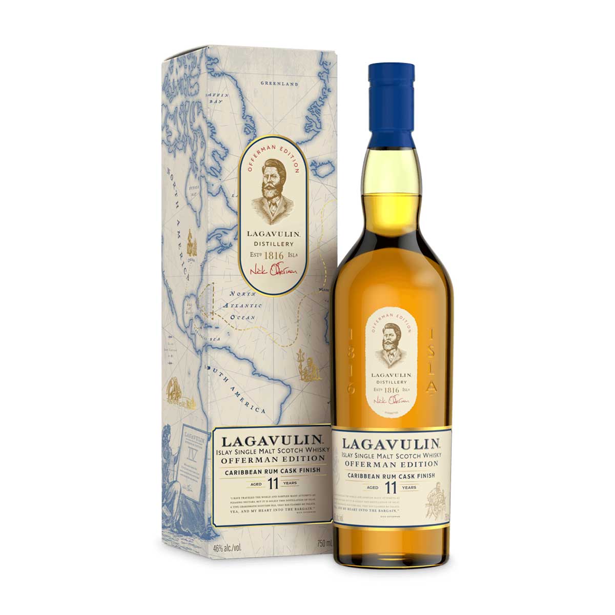 TAG Liquor Stores Liquor Gift Delivery Canada - Lagavulin Offerman Edition 11 year Caribbean Rum Cask Scotch Whisky 750ml