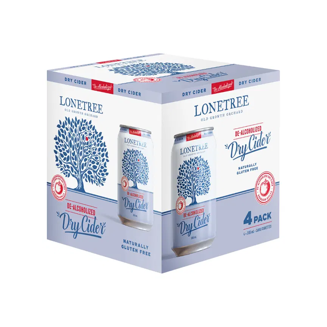 Lonetree Non-Alcoholic Dry Apple Cider 4 Pack Cans