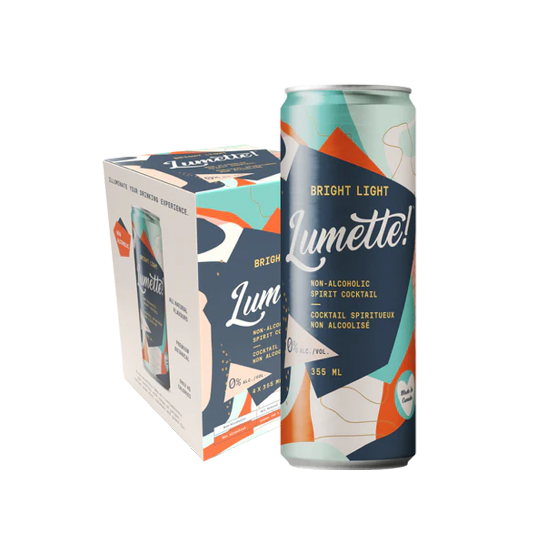 Lumette! Bright Light Non-Alcoholic Distilled Spirit 4 Pack Cans