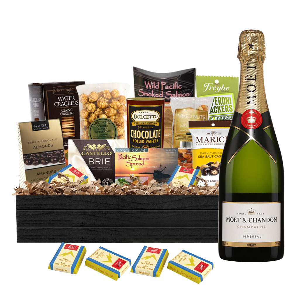 TAG Liquor Stores Liquor Gift Delivery Canada - Moët & Chandon Impérial Brut Champagne 750ml Gift Basket