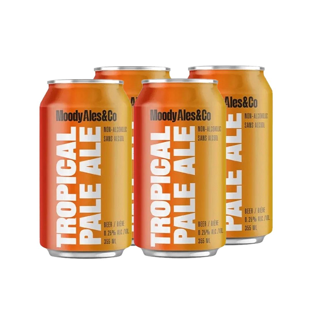 Moody Ales Tropical Non-Alcoholic Beer 4 Pack Cans