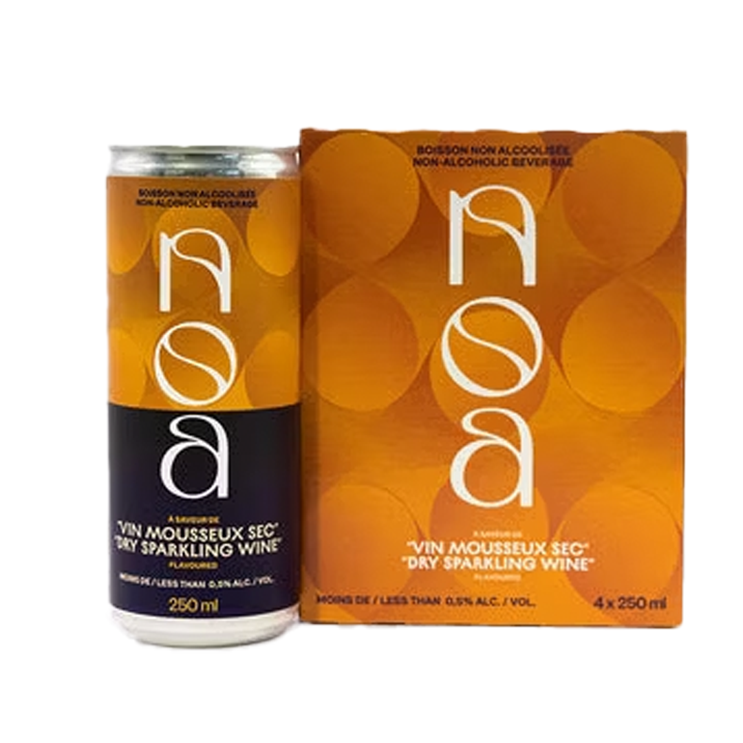 Noa Dry Sparkling Non-alcoholic Wine 4 Pack Cans