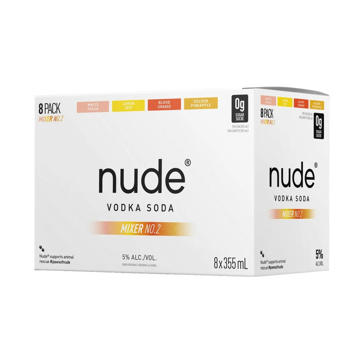 Nude Vodka Soda - V2 Mixer 8 x 355 mL