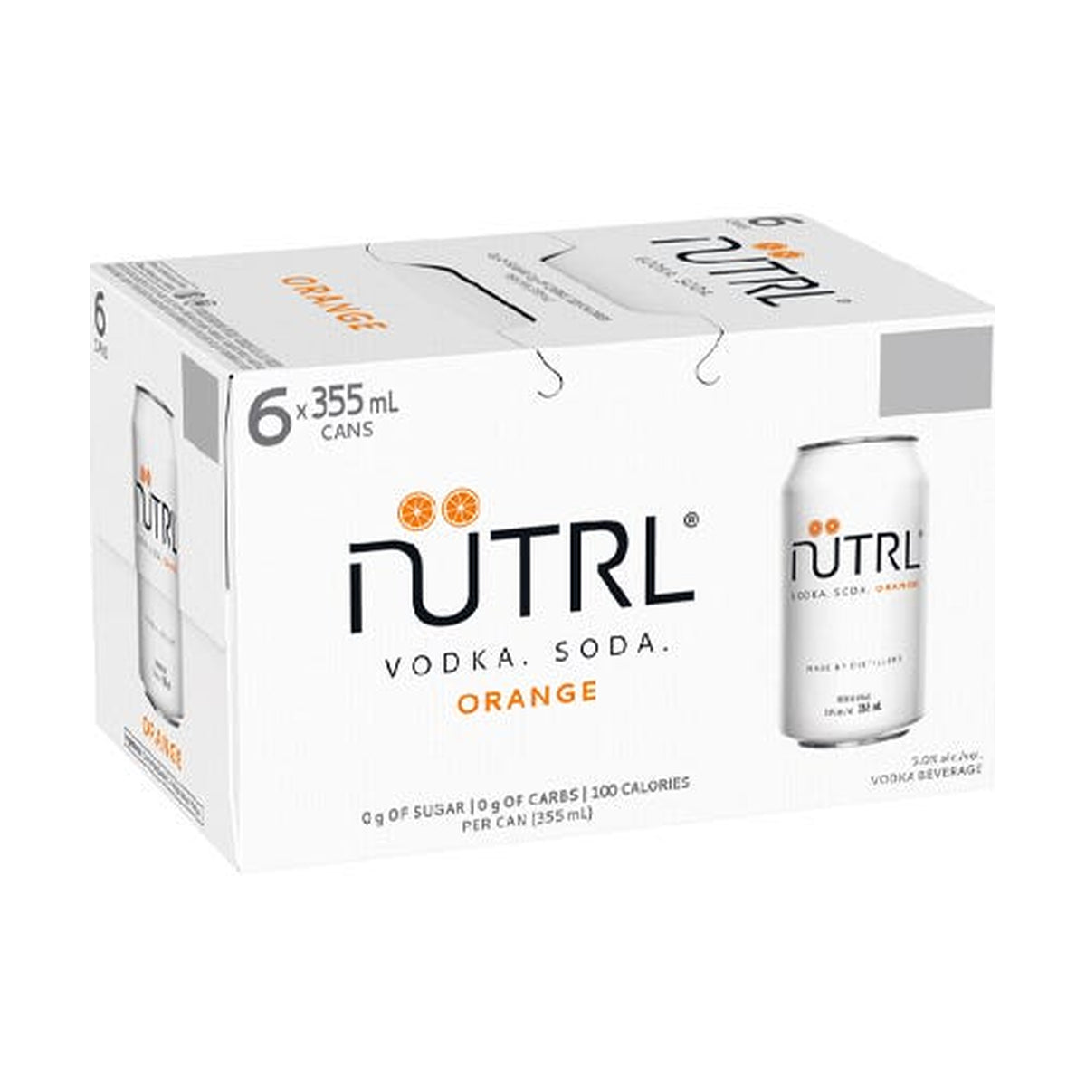 Nutrl Vodka Soda Orange 6 x 355 mL