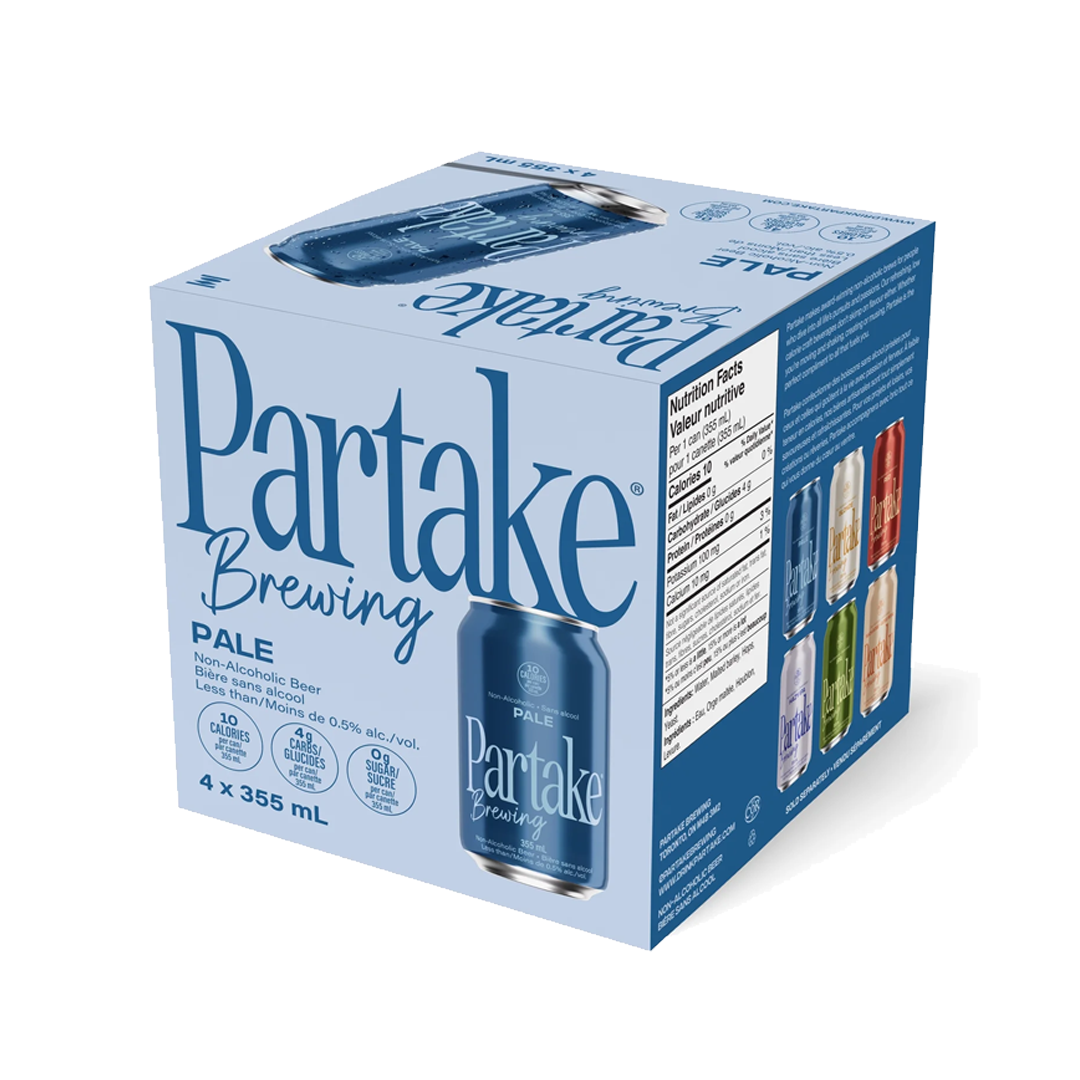 Partake Non-Alcoholic Pale Ale 4 Pack Cans