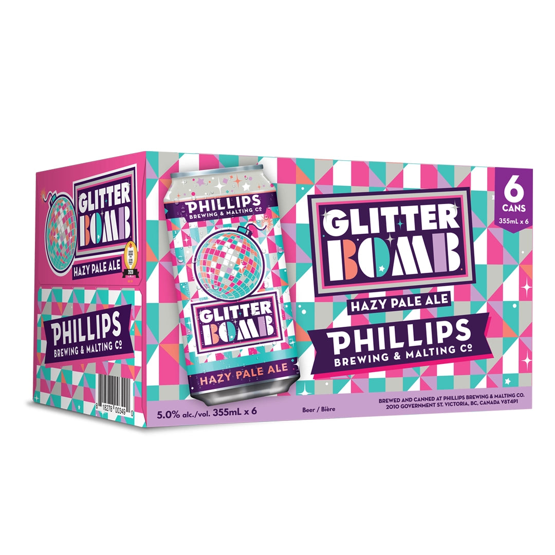 Phillips Brewing Glitterbomb Hazy Pale Ale 8 Pack Cans