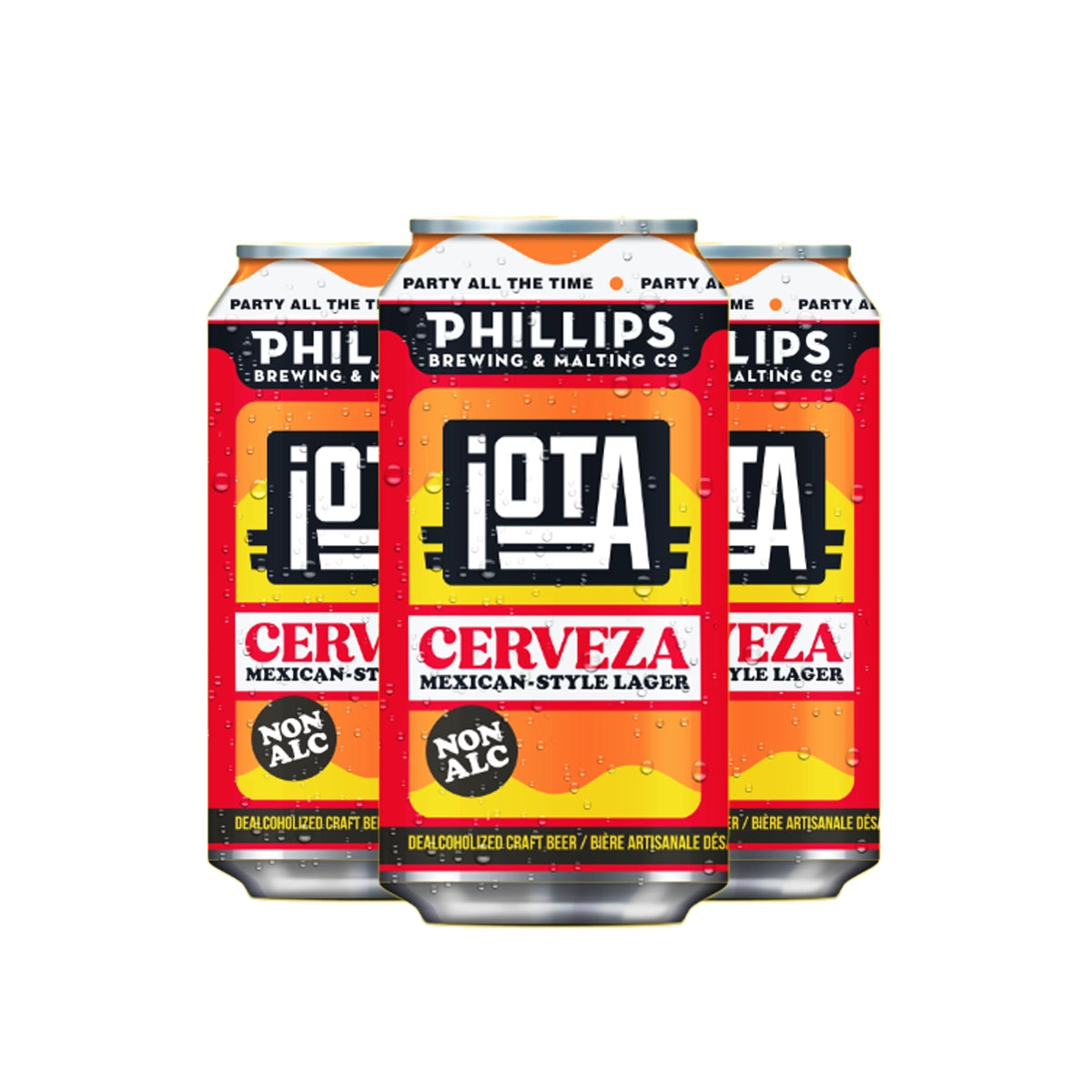 Phillips Brewing Iota Cerveza Non-Alcoholic 4 Pack 355ml