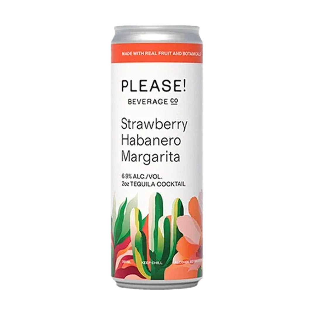 Please Cocktails - Strawberry Habanero Margarita 4 Pack Cans
