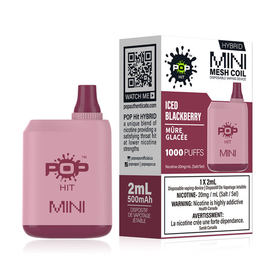 TAG Liquor Stores BC - Pop Hit Box Mini Iced Blackberry Disposable Vape 2ml-Other
