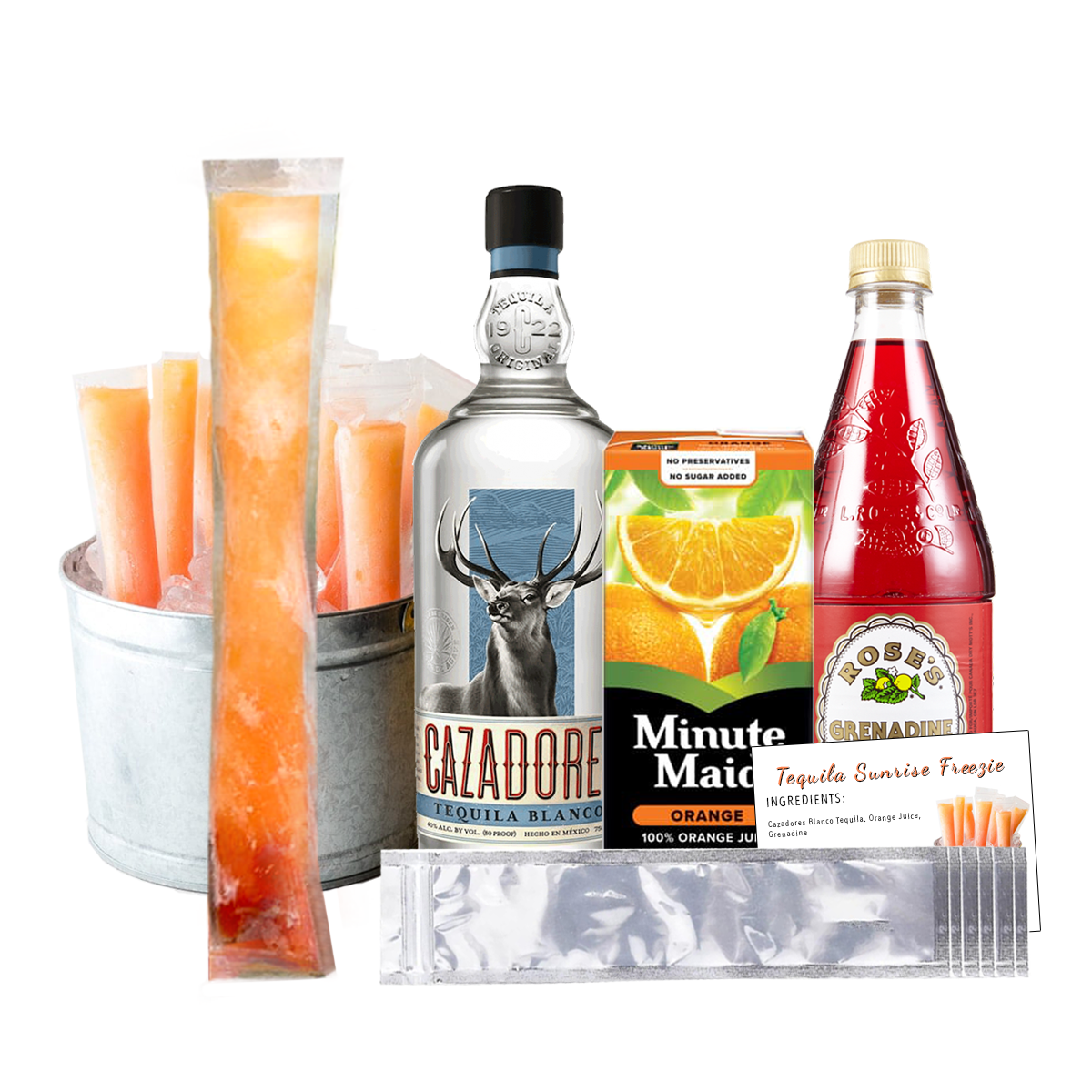 Tequila Sunrise Freezie Kit