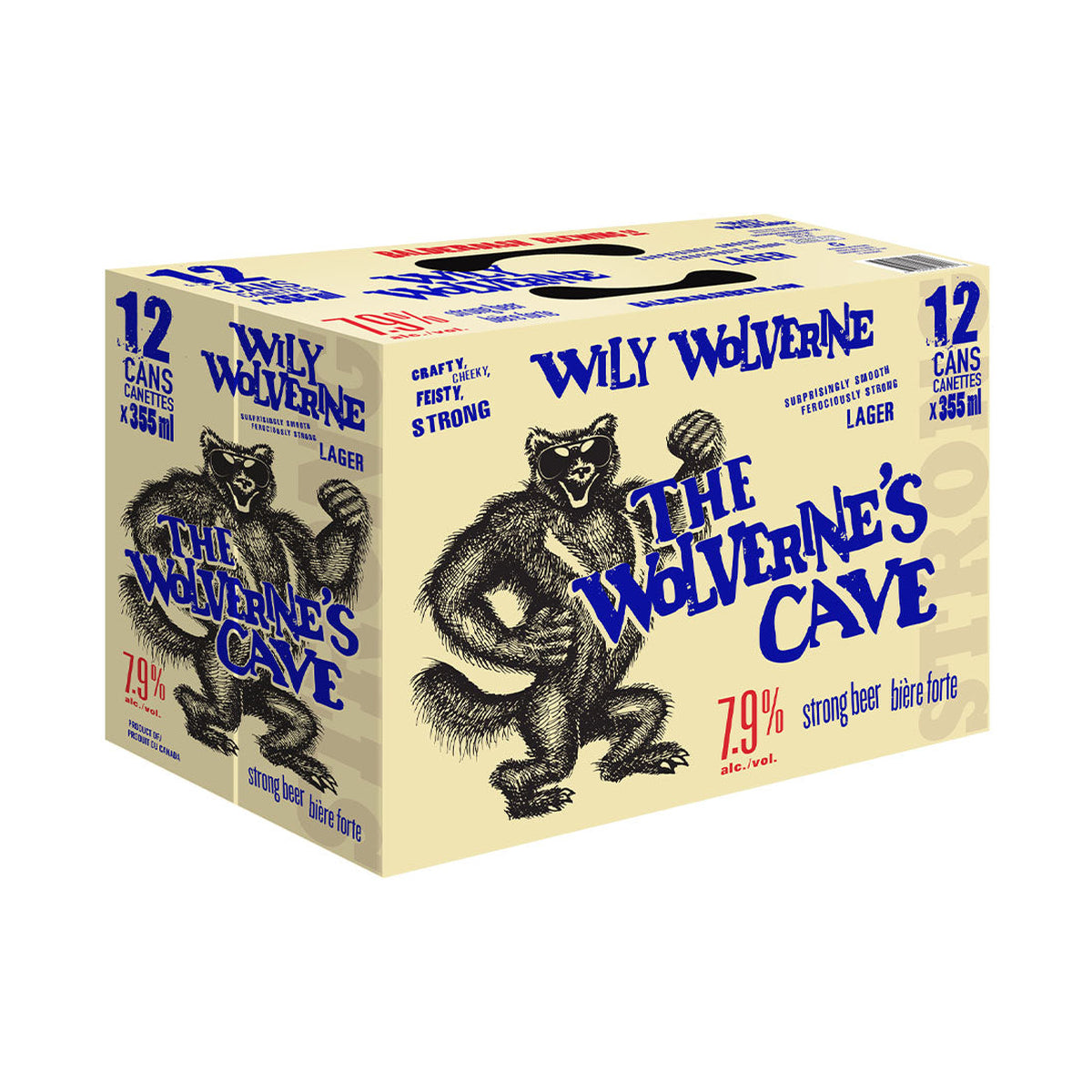 The Wolverine's Cave Strong Beer 12 Cans x 355 mL