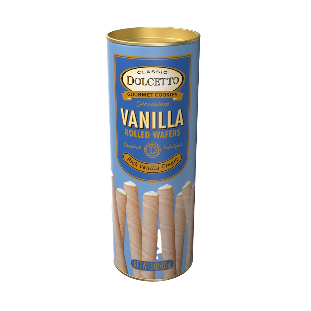 Dolcetto Vanilla Rolled Wafers 85g