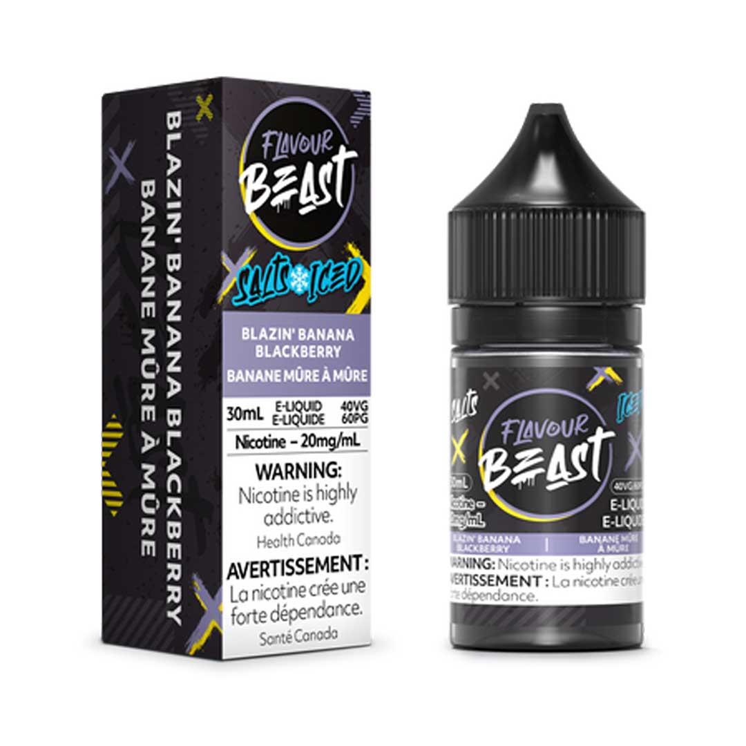 TAG Liquor Stores Canada Delivery -Flavour Beast E-Liquid Blazin' Banana Blackberry Iced -tagliquorstores.com