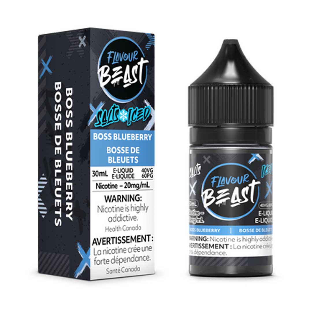 TAG Liquor Stores Canada Delivery -Flavour Beast E-Liquid Boss Blueberry Iced -tagliquorstores.com