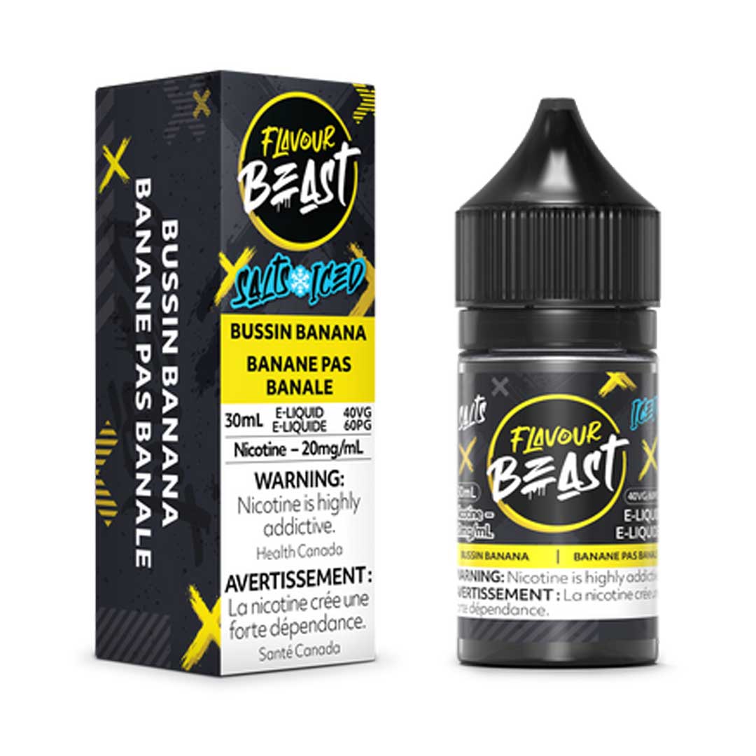 TAG Liquor Stores Canada Delivery -Flavour Beast E-Liquid Bussin Banana Iced -tagliquorstores.com