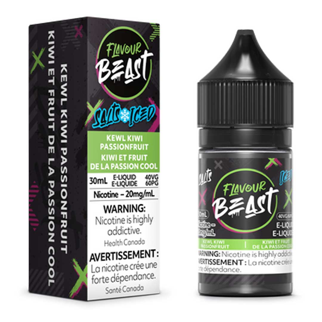 TAG Liquor Stores Canada Delivery -Flavour Beast E-Liquid Kewl Kiwi Passionfruit Iced -tagliquorstores.com