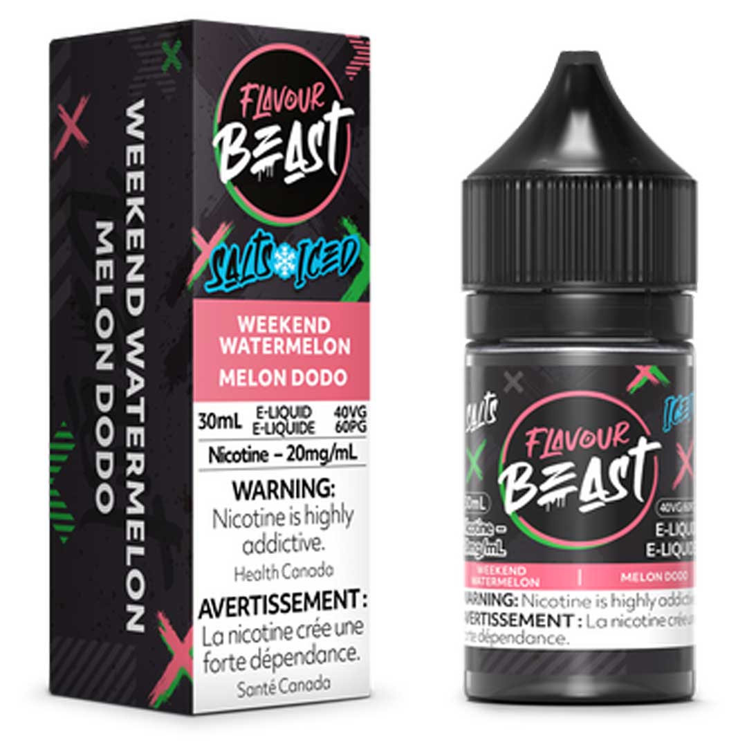 TAG Liquor Stores Canada Delivery -Flavour Beast E-Liquid Weekend Watermelon Iced -tagliquorstores.com
