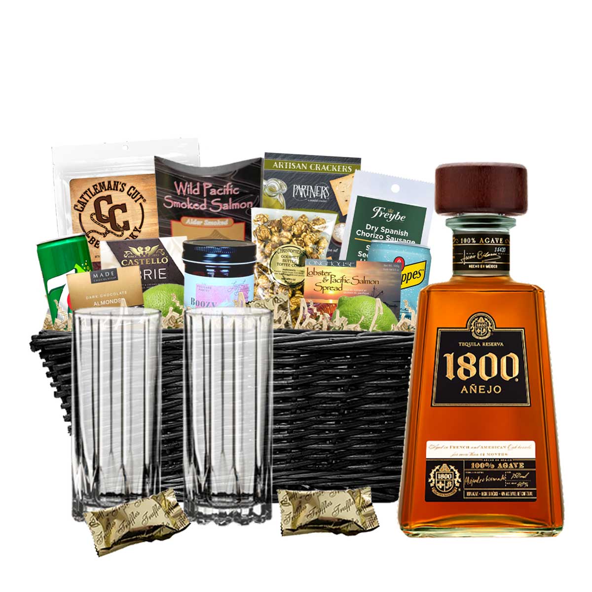 TAG Liquor Stores BC - 1800 Anejo Tequila 750ml Gift Basket