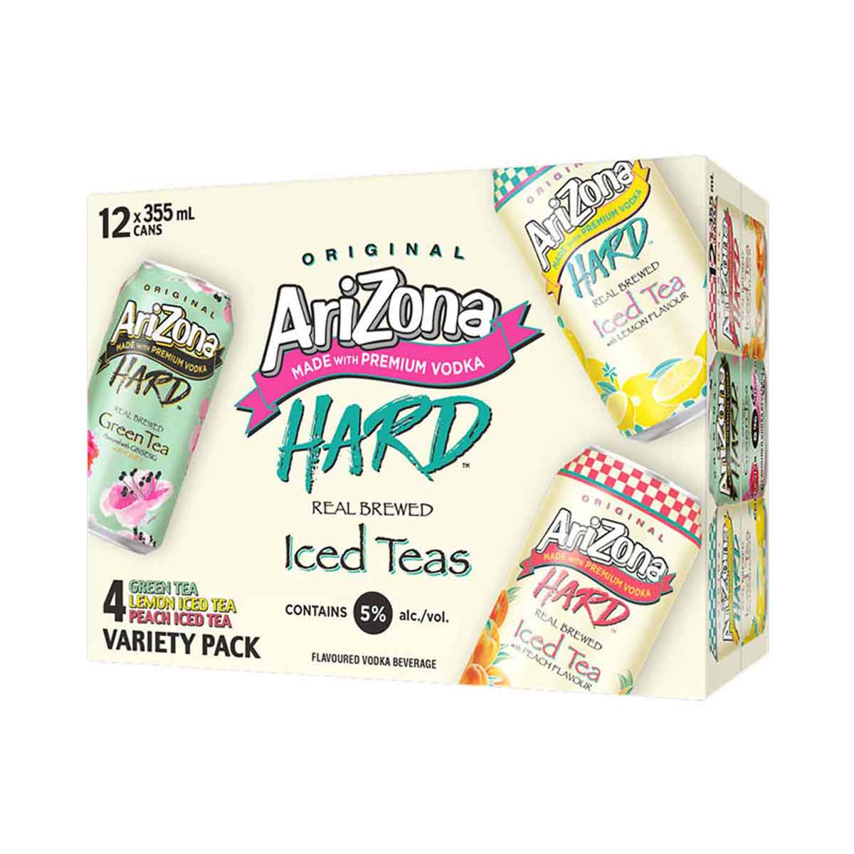 Arizona Premium Spiked Hard Iced Tea Party Pack, 12 pk / 12 fl oz - Fry's  Food Stores