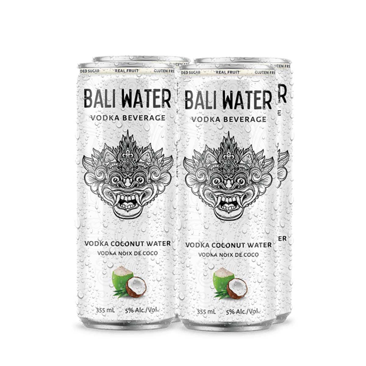 TAG Liquor Stores Delivery - Bali Water Vodka Coconut 4 Pack Cans