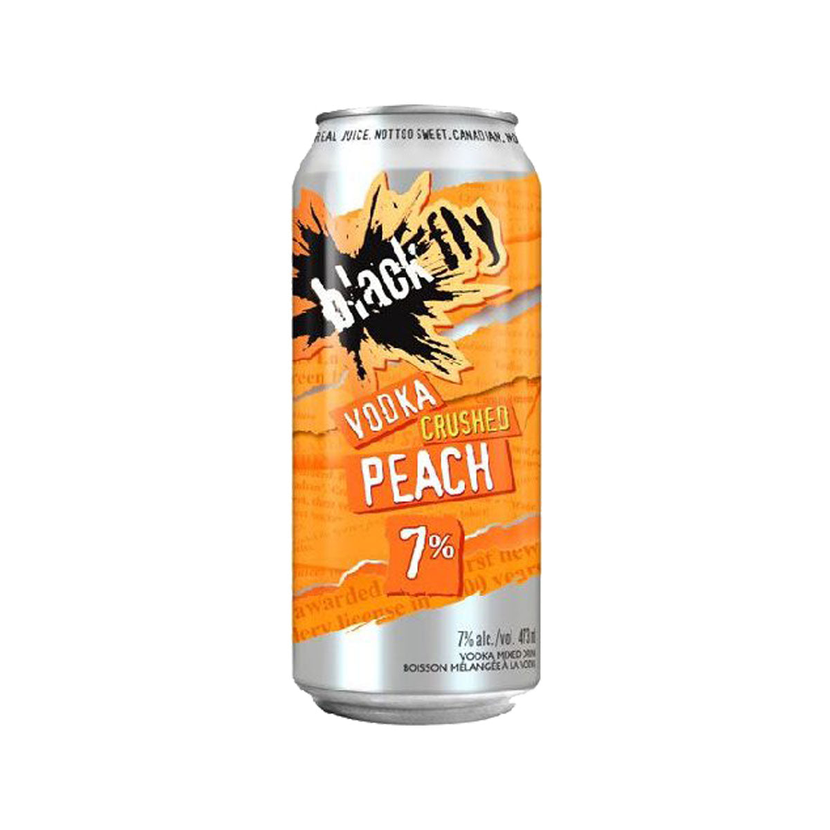 TAG Liquor Stores BC - Black Fly Vodka Peach 473ml Single Can