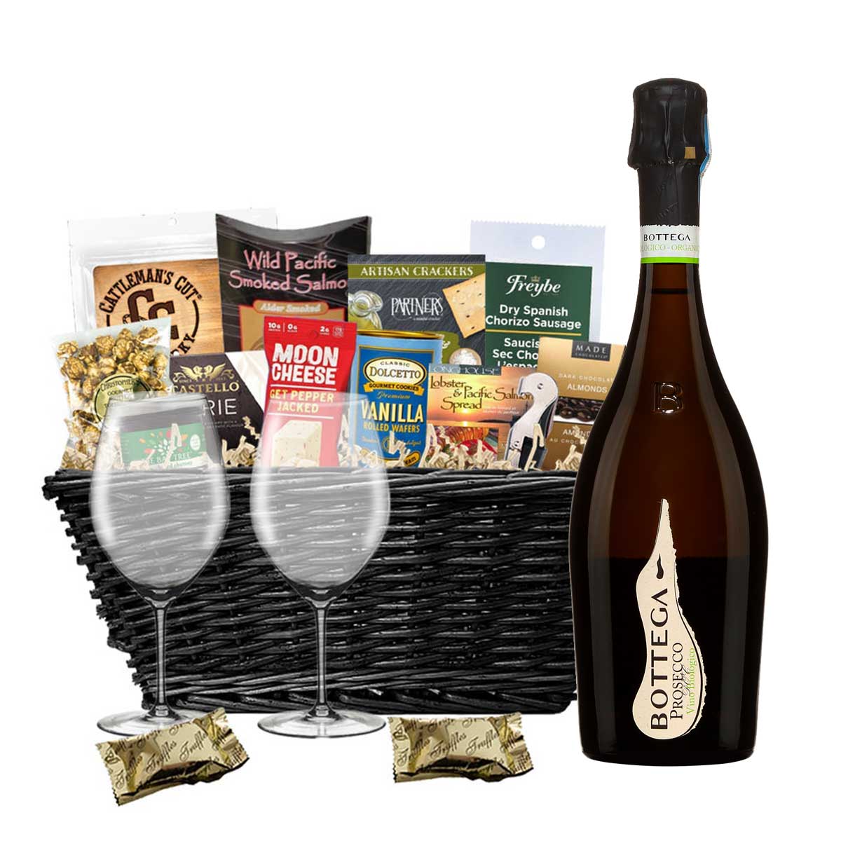 TAG Liquor Stores BC - Bottega Prosecco 750ml Gift Basket