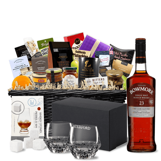 TAG Liquor Stores BC - Bowmore 23 Year Scotch Whisky Ultra Luxe Gift Basket