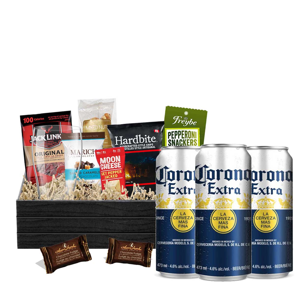 Protein & Beer Gift Box – Beer gift baskets – Canada delivery – US delivery  - BroCrates USA