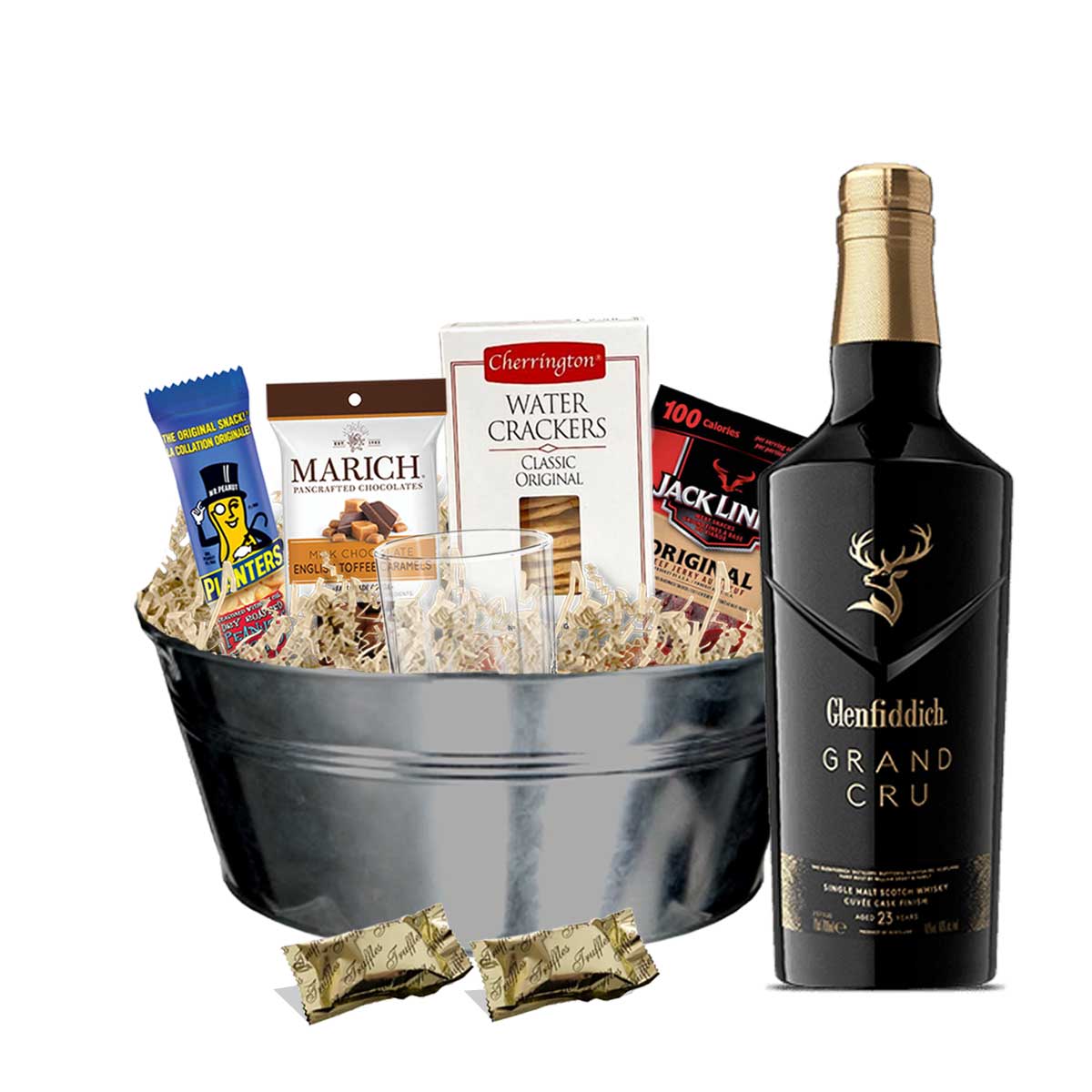 TAG Liquor Stores BC - Glenfiddich Grand Cru 23 Year Old Scotch Whisky 750ml Gift Basket