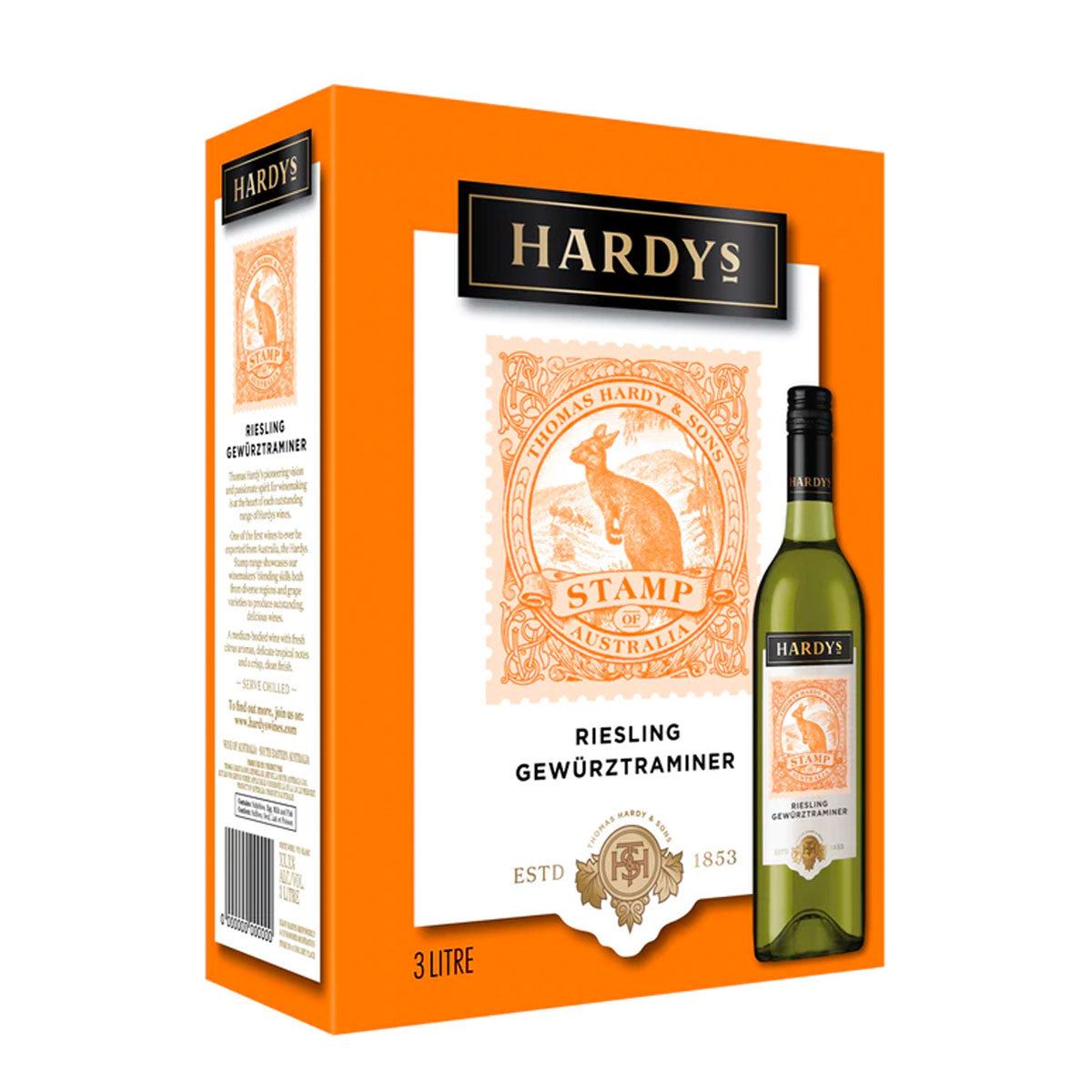 TAG Liquor Stores BC-HARDYS REISLING GWERZTRAMINER 3L