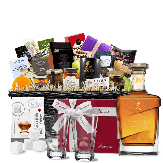 TAG Liquor Stores BC - John Walker & Sons Bicentenary Blend 28 year Scotch Whisky Ultra Luxe Gift Basket