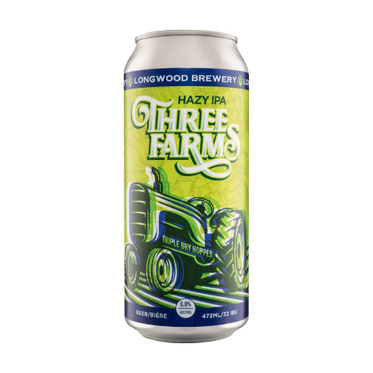 TAG Liquor Stores BC - Longwood Brewery Three Farms Hazy IPA 473ml Single Can