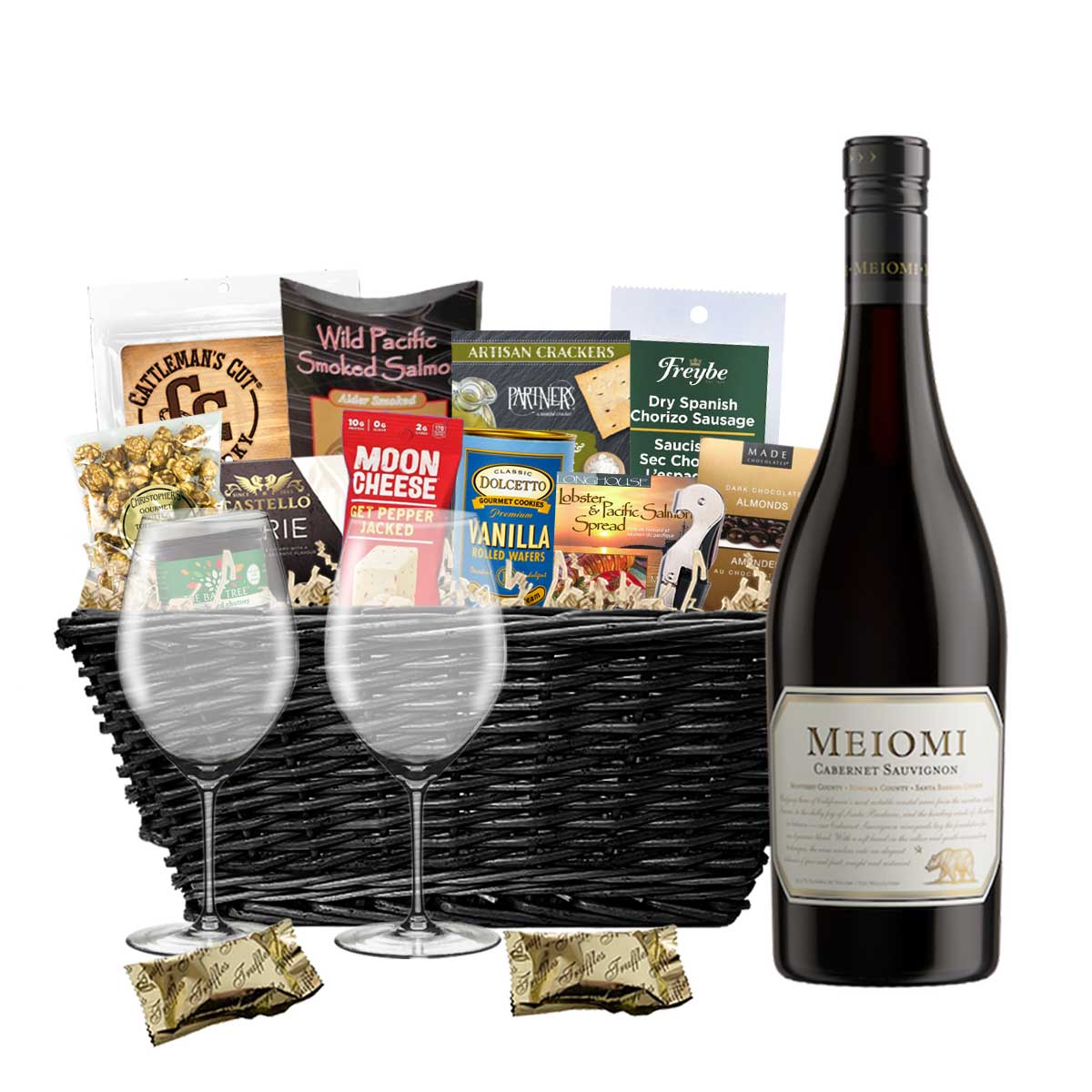 TAG Liquor Stores BC - Meiomi Cabernet Sauvignon 750ml Gift Basket