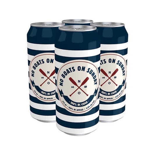 TAG Liquor Stores BC - No Boats On Sunday Apple Cider 4 Pack Tall Cans