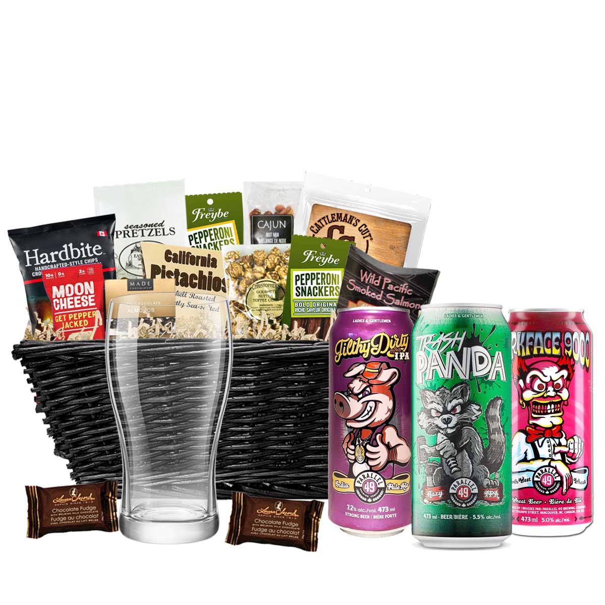 TAG Liquor Stores BC - Parallel 49 Brewing Mixed Beer Gift Basket 6 X 473ml Cans (3 Varieties)