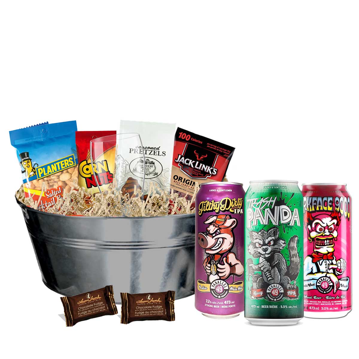 TAG Liquor Stores BC - Parallel 49 Brewing Mixed Beer Gift Basket 6 X 473ml Cans (3 Varieties)