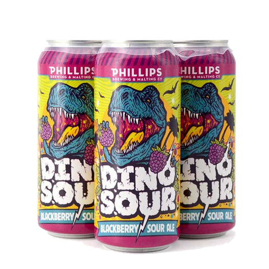 TAG Liquor Stores Delivery - Phillips Brewing Company Dino Sour Blackberry Sour 4 Pack Cans