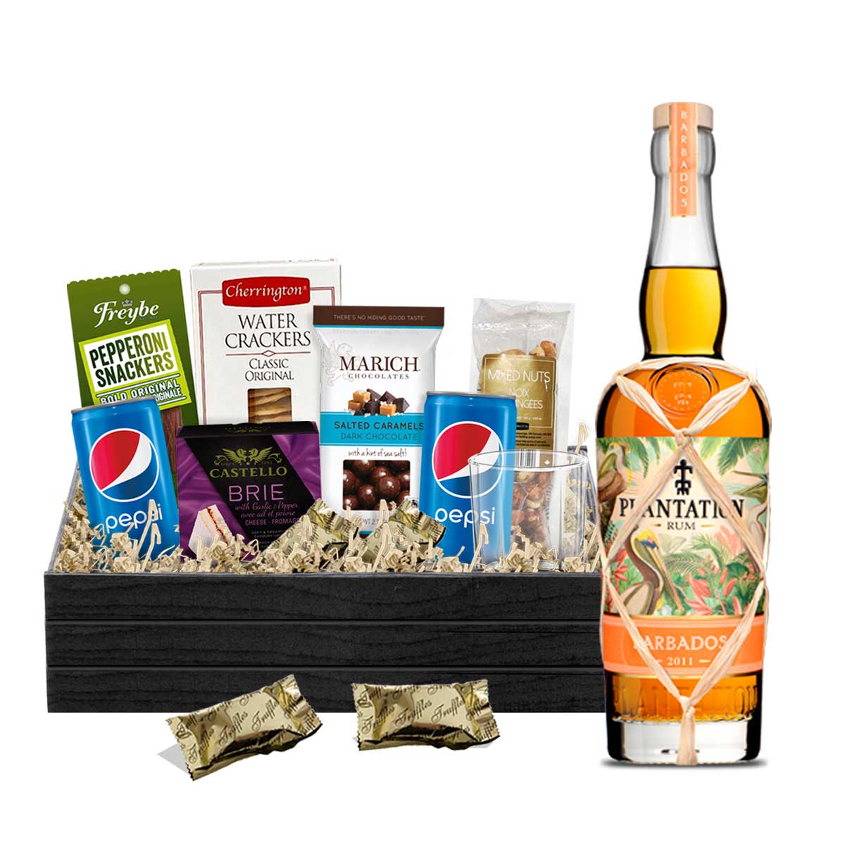 TAG Liquor Stores BC - Plantation Barbados Rum 750ml Gift Basket